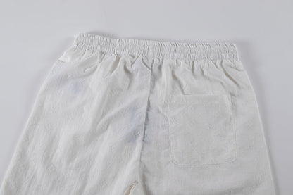 250614 New high-quality flocking pattern shorts