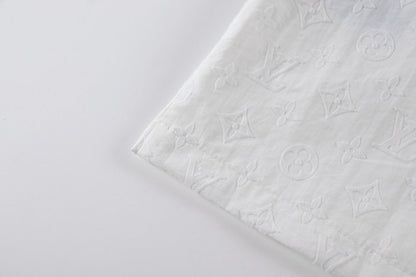 250614 New high-quality flocking patterned shirt