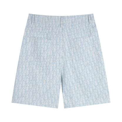 250614 New high-quality casual jacquard denim shorts