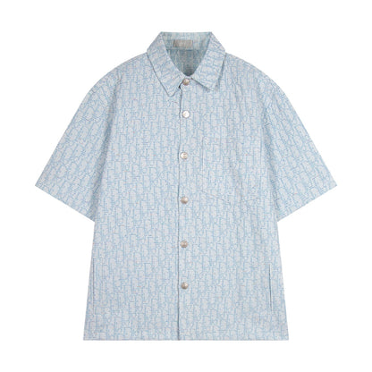250614 New high-quality casual jacquard denim shirt