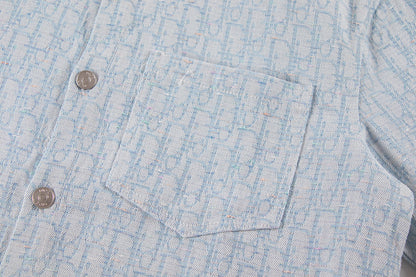 250614 New high-quality casual jacquard denim shirt