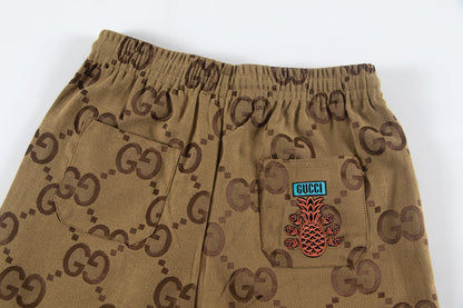 250617 New high-quality denim jacquard suit shorts