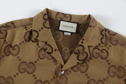 250617 New high-quality denim jacquard suit shirt