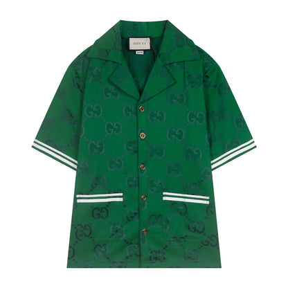 250617 New high-quality denim jacquard suit shirt