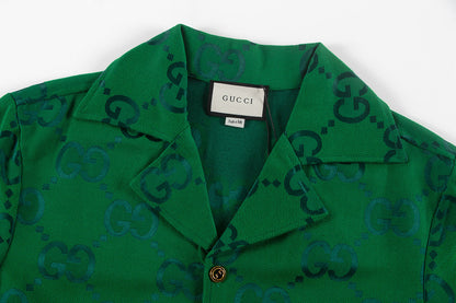 250617 New high-quality denim jacquard suit shirt