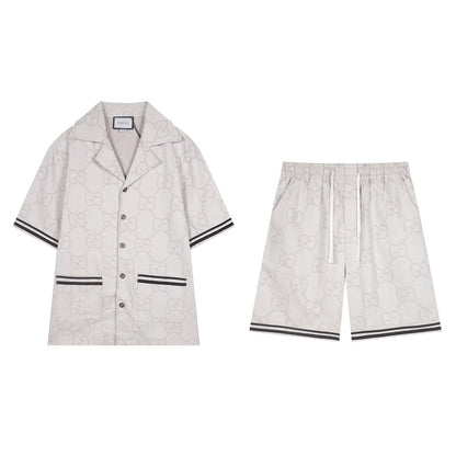 250617 New high-quality denim jacquard suit shirt