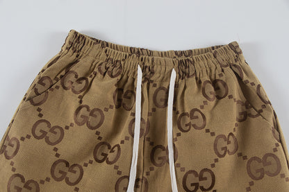250617 New high-quality denim jacquard suit shorts