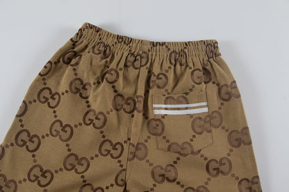 250617 New high-quality denim jacquard suit shorts