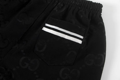 250617 New high-quality denim jacquard suit shorts