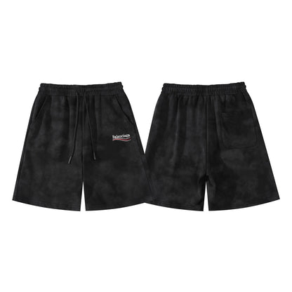 250617 New high-quality knitted washed cotton shorts