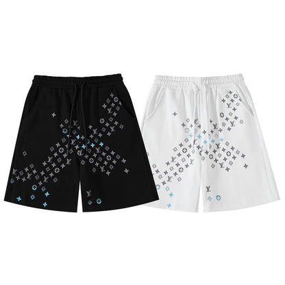 250617 New high-quality knitted washed cotton shorts
