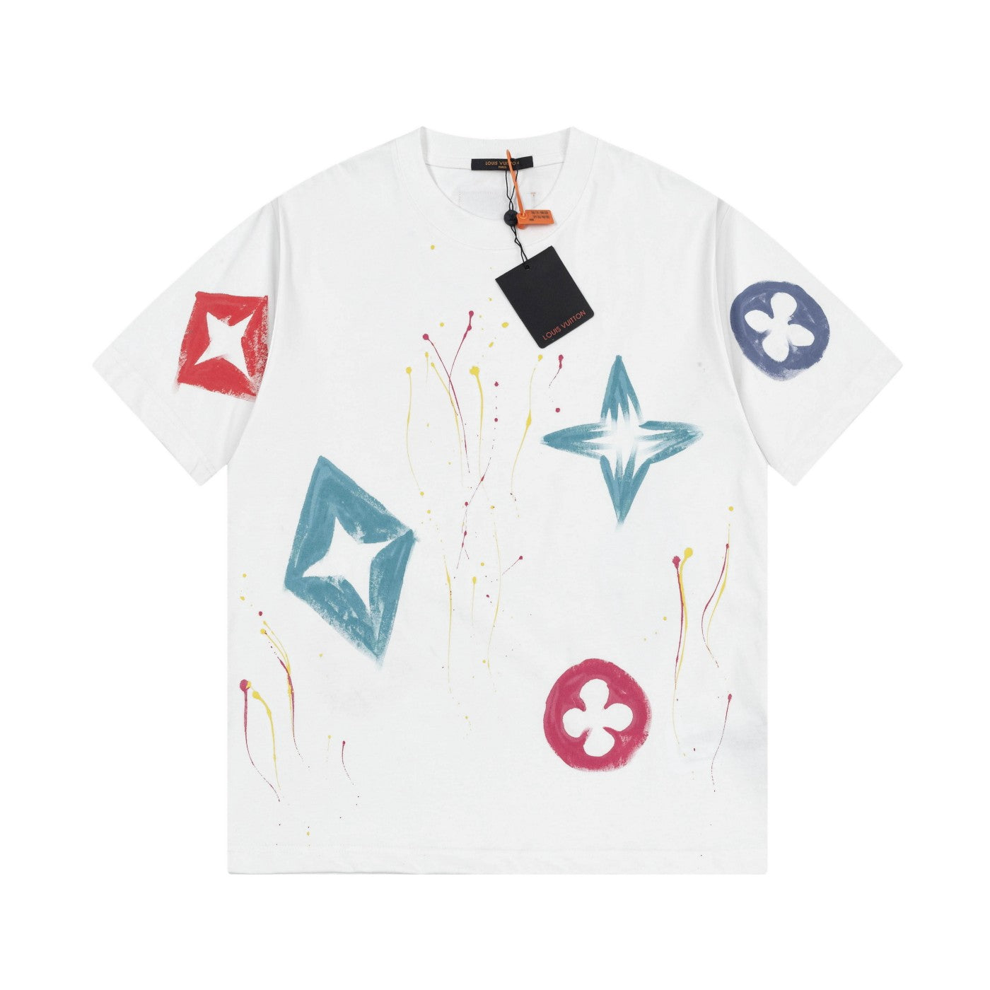 250617 New color hand-painted graffiti T-shirt