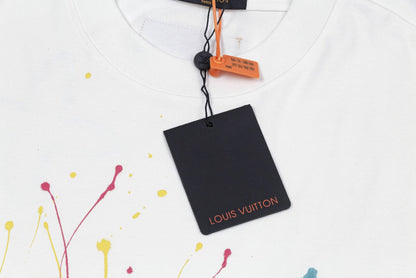 250617 New color hand-painted graffiti T-shirt