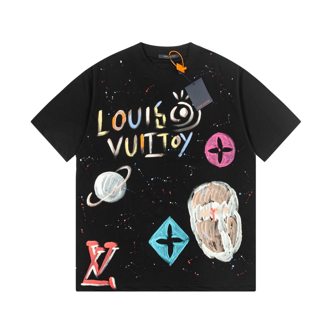 250617 New color hand-painted graffiti T-shirt
