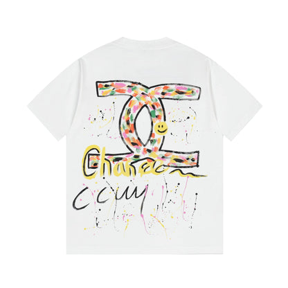 250617 New color hand-painted graffiti T-shirt