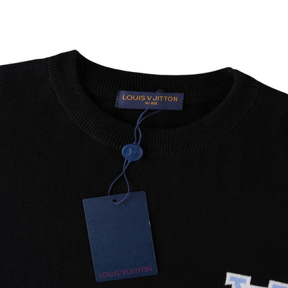 250617 New high-quality classic knitted round-neck sweater T-shirt