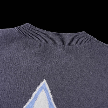 250617 New high-quality classic knitted round-neck sweater T-shirt