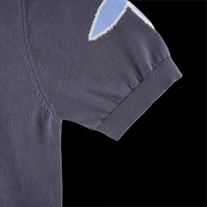 250617 New high-quality classic knitted round-neck sweater T-shirt