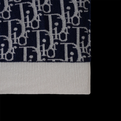 250617 New high-quality jacquard round-neck casual sweater T-shirt