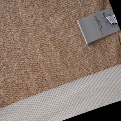250617 New high-quality jacquard round-neck casual sweater T-shirt