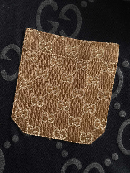 250617 New high-quality full-printed jacquard knitted t-shirt