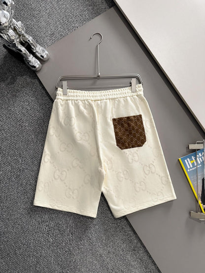 250617 New high-quality full-printed jacquard knitted shorts