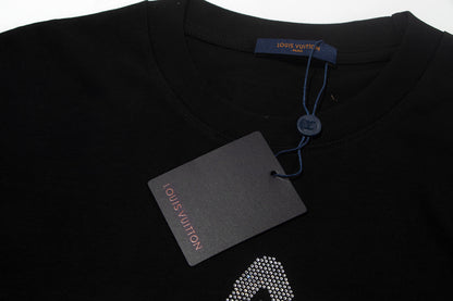 250617 New high-quality, distinctive sequined embroidered T-shirt