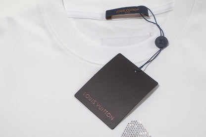250617 New high-quality, distinctive sequined embroidered T-shirt