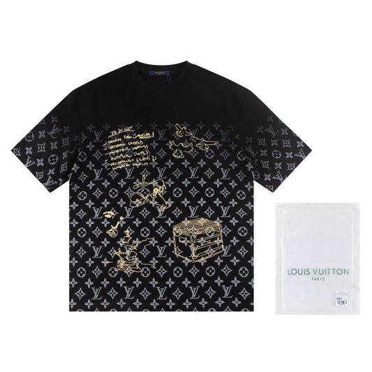 250617 New high-quality full-print distinctive T-shirt