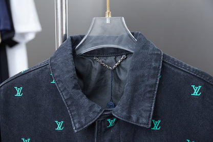 250617 A new high-quality full-print skateboard denim jacket