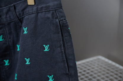 250617 New high-quality full-print skate jeans