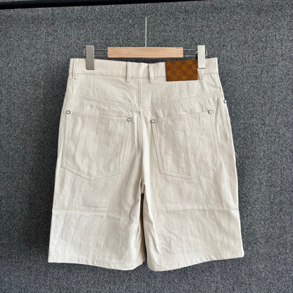 250617 New high-quality light-colored denim cotton shorts