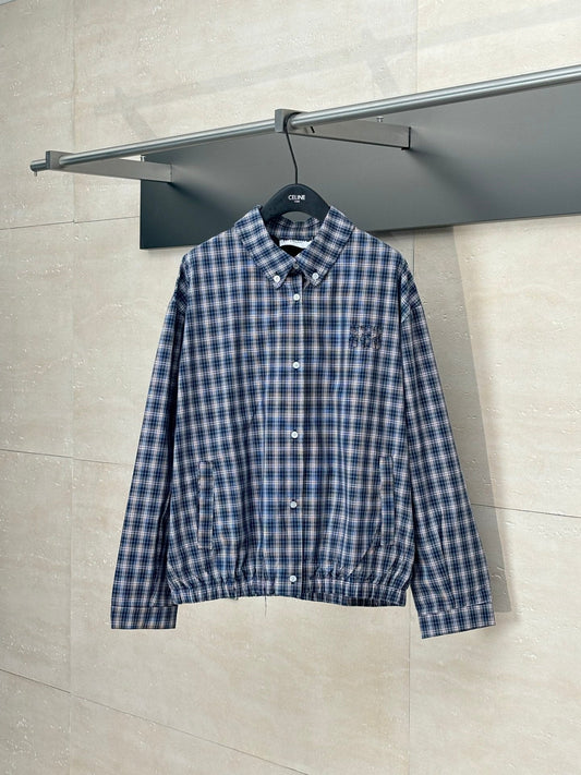 250617 New high-quality patchwork checkered coat