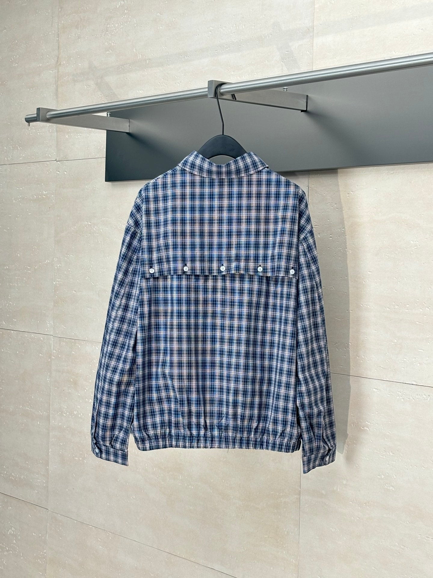 250617 New high-quality patchwork checkered coat