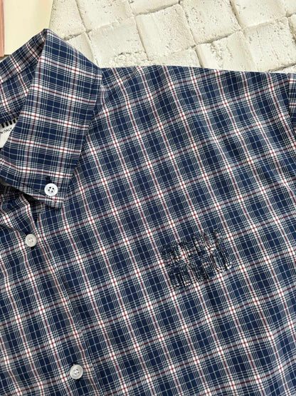 250617 New high-quality patchwork checkered coat