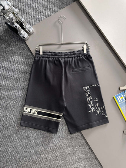 250617 New high-quality washed embroidered knitted shorts