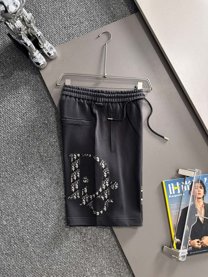 250617 New high-quality washed embroidered knitted shorts