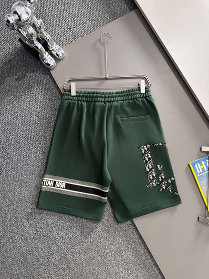 250617 New high-quality washed embroidered knitted shorts