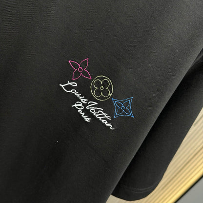 250617 New high-quality washed embroidered T-shirt
