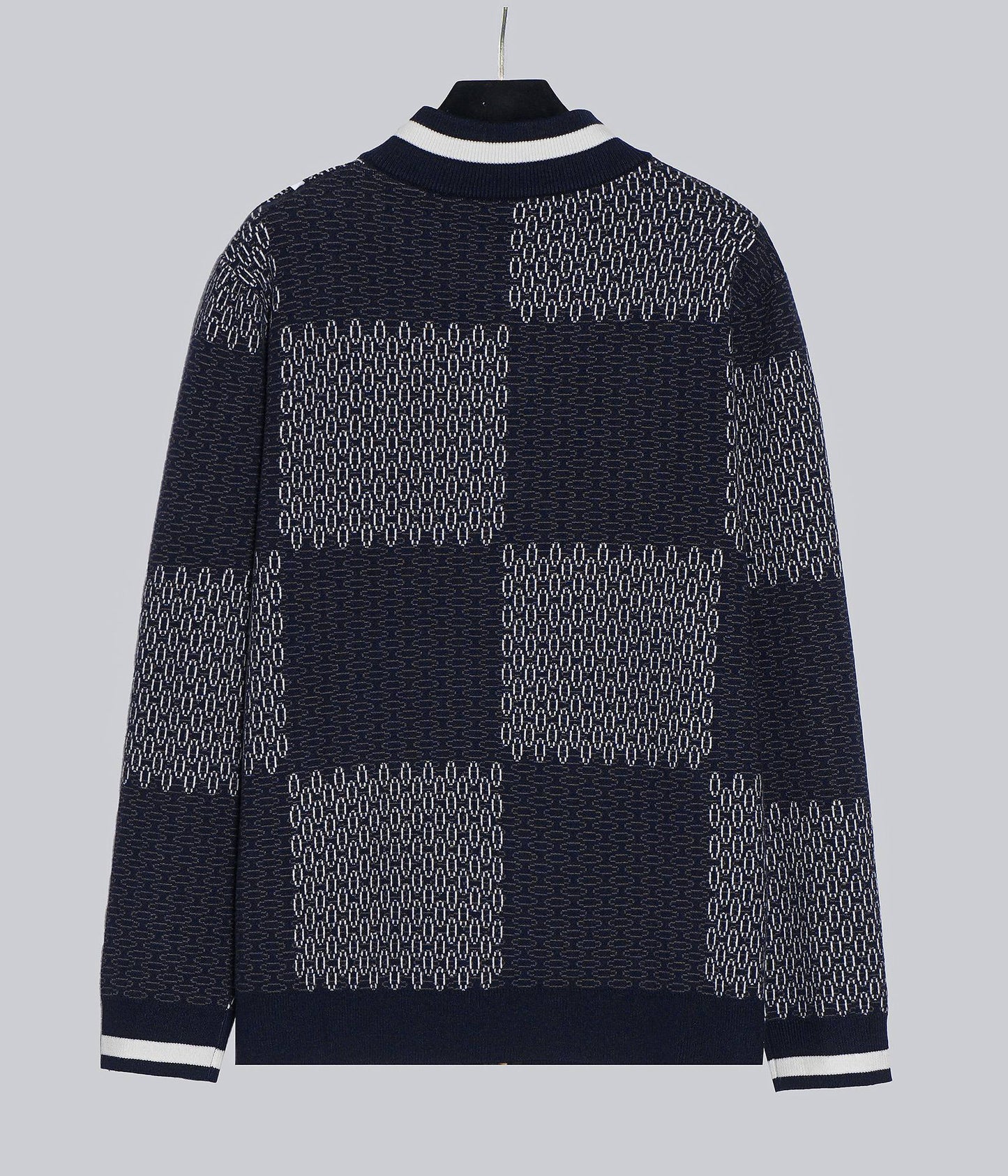 250617 New lightweight jacquard knitted baseball jacket