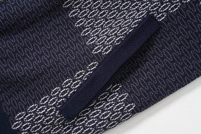 250617 New lightweight jacquard knitted baseball jacket