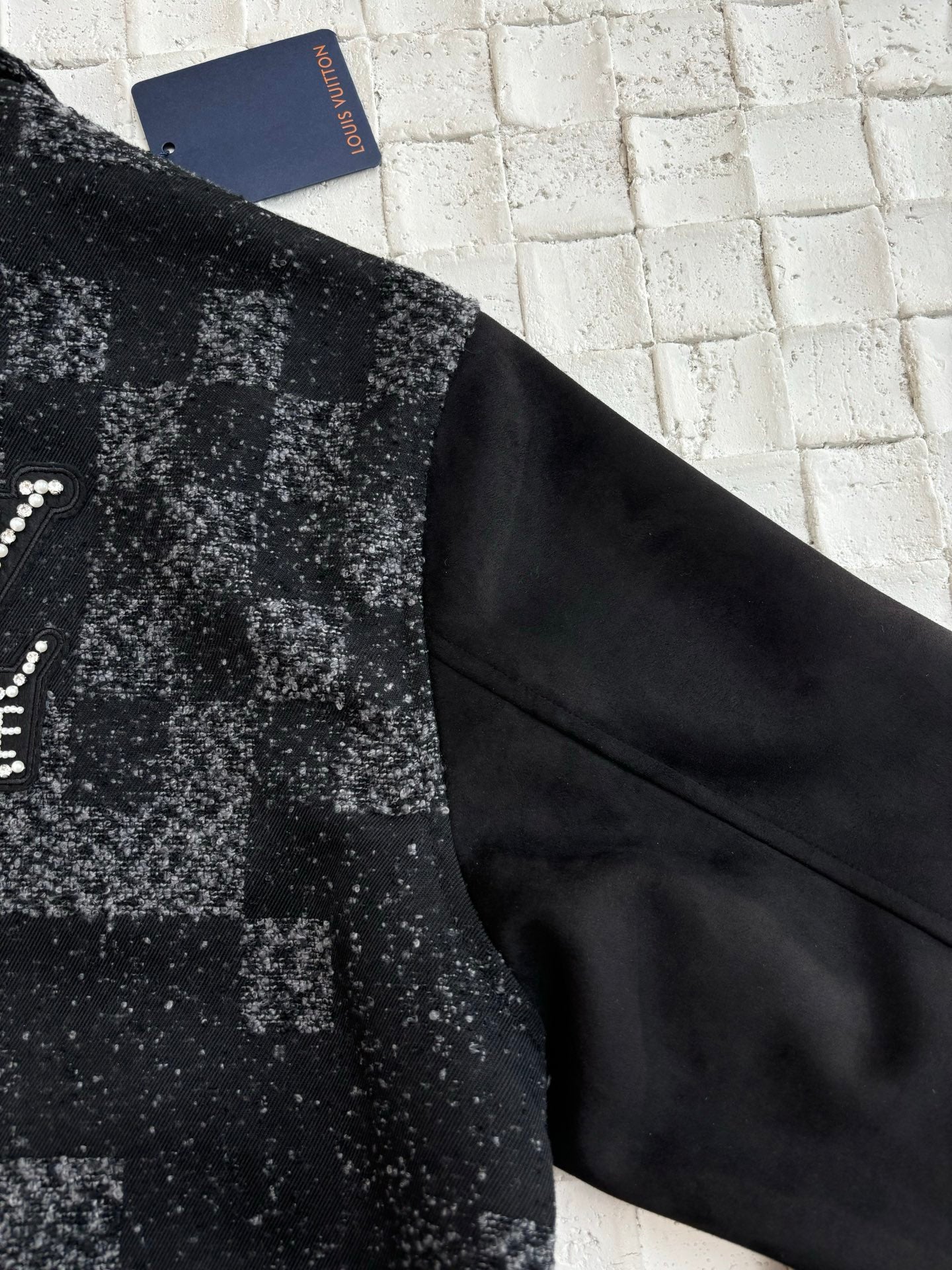 250624 New high-quality checkerboard camouflage jacquard baseball jacket