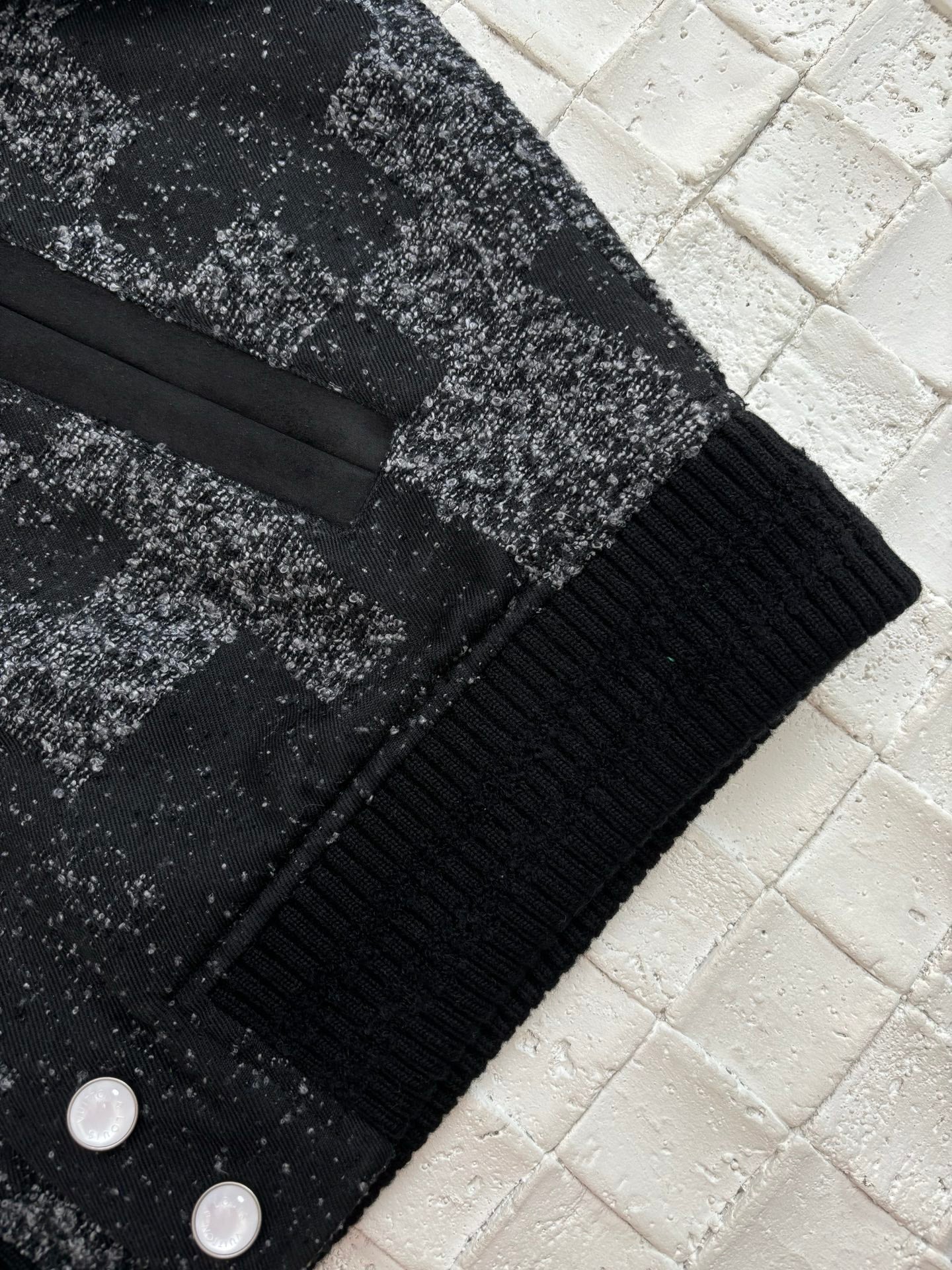 250624 New high-quality checkerboard camouflage jacquard baseball jacket