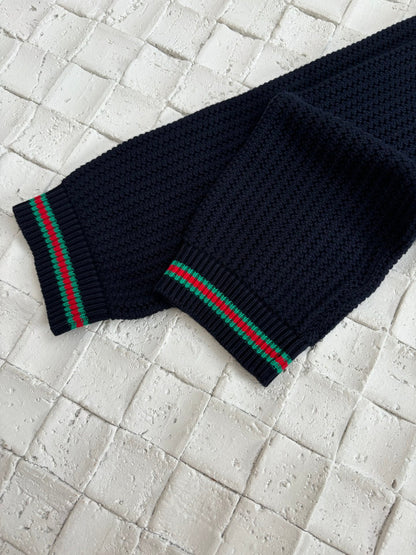 250624 New high-quality woven ribbon hollowed-out knitted cardigan