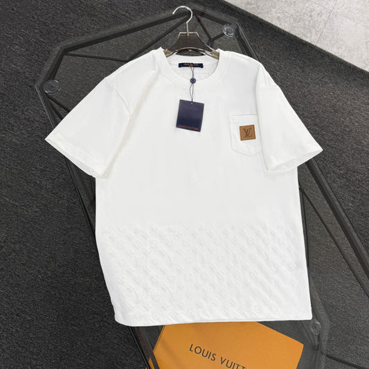 250624 New high-quality lower half printed T-shirt