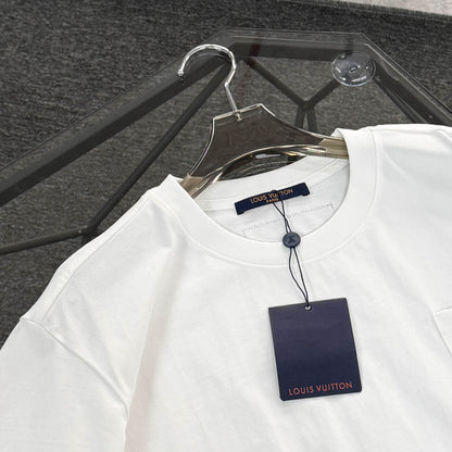 250624 New high-quality lower half printed T-shirt