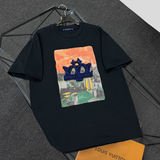 250624 New high-quality, distinctive and representative printed pattern T-shirt