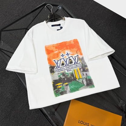 250624 New high-quality, distinctive and representative printed pattern T-shirt