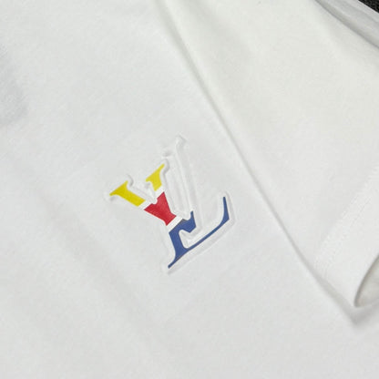 250624 New high-quality, simple cuff patchwork T-shirt