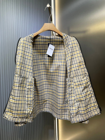 250722 New high-quality custom fabric zipper jacket